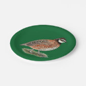 Assiettes En Carton Rooster Bobwhite Quail (Angle)