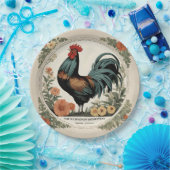 Assiettes En Carton Rooster du printemps (Fête)