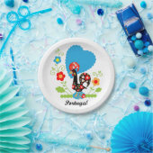 Assiettes En Carton Rooster portugais (Fête)