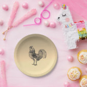 Assiettes En Carton Rooster rustique (Fête)