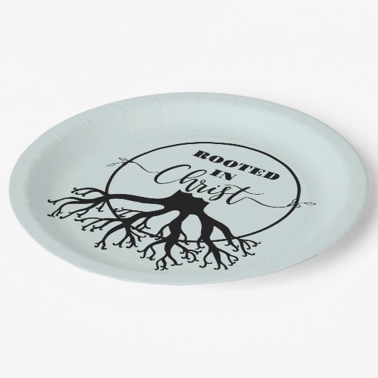 Assiettes En Carton Rooted in Christ (Angle)