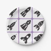 Assiettes En Carton Roquettes (Devant)