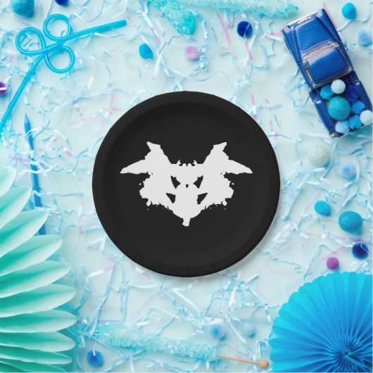 Assiettes En Carton Rorschach Inkblot (Fête)