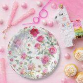 Assiettes En Carton Rose (Fête)