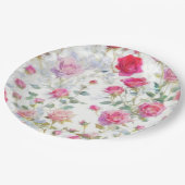 Assiettes En Carton Rose (Angle)