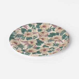 Assiettes En Carton Rose