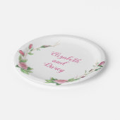 Assiettes En Carton Rose (Angle)