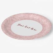 Assiettes En Carton rose (Angle)