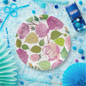 Assiettes En Carton Rose 17 (Fête)