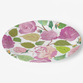 Assiettes En Carton Rose 17 (Angle)