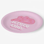 Assiettes En Carton Rose Allons-y Filles Cowboy Casquette Rodéo (Angle)