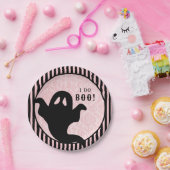 Assiettes En Carton Rose antique Damask | Mariage de Halloween Chauve- (Fête)