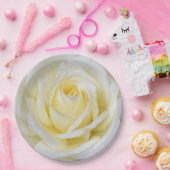 Assiettes En Carton Rose blanc et jaune (Fête)