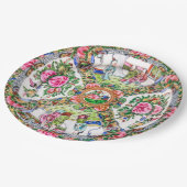 Assiettes En Carton Rose Canton  (Angle)