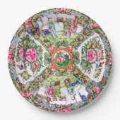 Assiettes En Carton Rose Canton  (Devant)