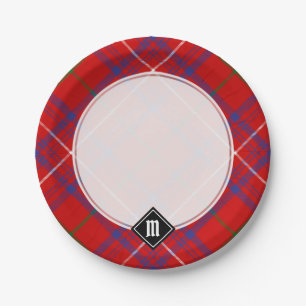 Assiettes En Carton Rose de clan Tartan