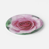 Assiettes En Carton Rose de rose (Angle)