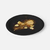 Assiettes En Carton Rose d'or ( rose d'or ) (Angle)