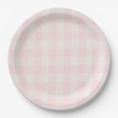 Assiettes En Carton Rose En vichy 2 (Devant)