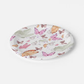 Assiettes En Carton rose gold butterfly (Angle)