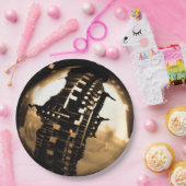 Assiettes En Carton Rose Gold Steampunk (Fête)