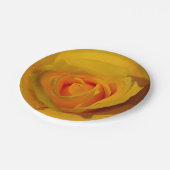 Assiettes En Carton Rose jaune (Angle)