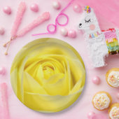 Assiettes En Carton Rose jaune (Fête)