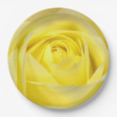 Assiettes En Carton Rose jaune (Devant)