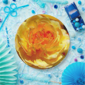 Assiettes En Carton rose jaune simple (Fête)