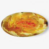 Assiettes En Carton rose jaune simple (Angle)