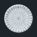 Assiettes En Carton Rose nautique Mariage de bord de mer<br><div class="desc">Boussole nautique Rose bord de mer Mariage Plaques de papier</div>