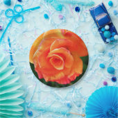 Assiettes En Carton Rose orange (Fête)