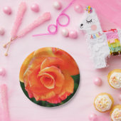 Assiettes En Carton Rose orange (Fête)