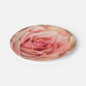 Assiettes En Carton Rose pâle Rose (Angle)
