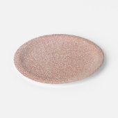 Assiettes En Carton Rose Parties scintillant or Anniversaire (Angle)