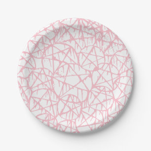 Assiettes En Carton rose pastel pentagramme grunge punk