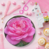 Assiettes En Carton Rose romantique 'Léonard de Vinci' (Fête)