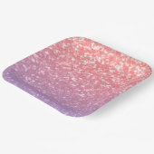 Assiettes En Carton Rose rose violet lavande faux pétille parties scin (Angulaire)