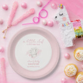 Assiettes En Carton Rose Simple Moderne Petit Chef Baby shower (Fête)