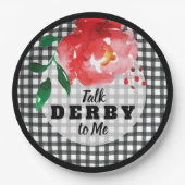 Assiettes En Carton Rose sur Black and White Talk Derby (Devant)
