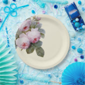 Assiettes En Carton rose vintage français (Fête)