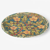 Assiettes En Carton Rose Wreath par William Morris, design populaire  (Angle)