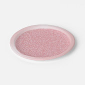 Assiettes En Carton Rosegold Parties scintillant moderne rose Modèle t (Angle)