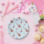 Assiettes En Carton Roses (Fête)