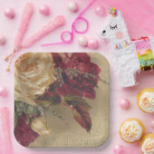 Assiettes En Carton Roses de Noël victorien (Fête)