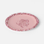 Assiettes En Carton Roses pâles mauve du papillon | de PARTIES (Angle)