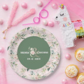 Assiettes En Carton Roses rose pastel aquarelles sans couture motif pa (Fête)