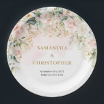 Assiettes En Carton Roses rose rousse rustique eucalyptus & mariage or<br><div class="desc">Les Rustic Blush Pink Roses, Eucalyptus et Gold Mariage Paper Plates dégagent élégance et charme, ce qui en fait un choix parfait pour une célébration mariage sophistiquée et romantique. Ces assiettes allient une belle combinaison de roses roses rousses, de feuilles d'eucalyptus rafraîchissants et d'élégants accents dorés, ajoutant une touche de...</div>