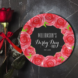 Assiettes En Carton Roses rouges du jour Derby