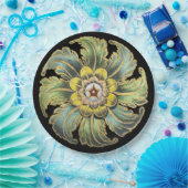 Assiettes En Carton Rosette architecturale antique n° 1 (Fête)